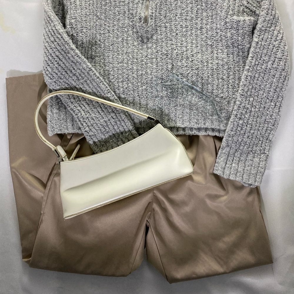 SHEIN tan pants, dress pants, sleek, XS